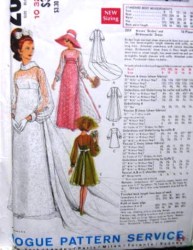 2058 69 VOG BRIDES EMPIRE DRESS, UNDERDRESS, TRAIN PATTERN 10
